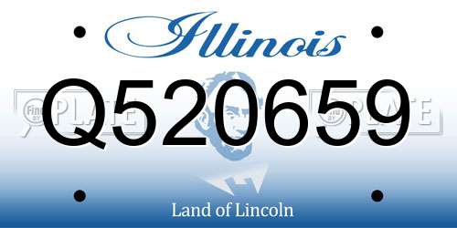Q520659 Illinois License Plate