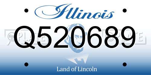 Q520689 Illinois License Plate
