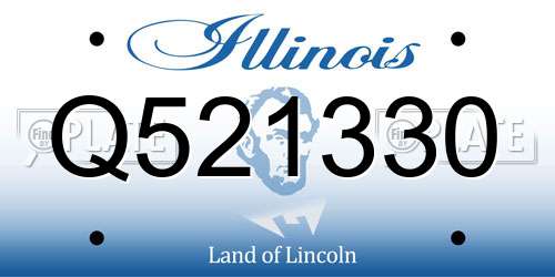 Q521330 Illinois License Plate