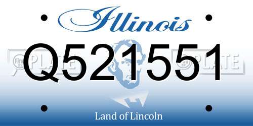 Q521551 Illinois License Plate