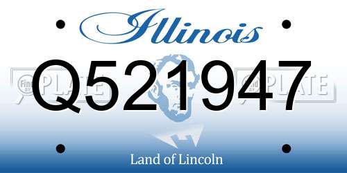Q521947 Illinois License Plate