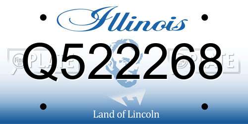Q522268 Illinois License Plate