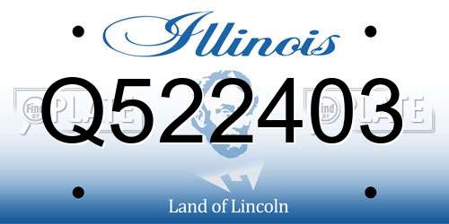 Q522403 Illinois License Plate