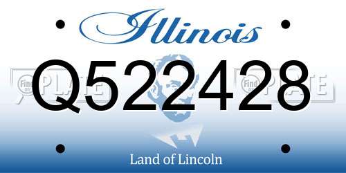 Q522428 Illinois License Plate