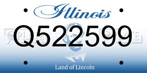 Q522599 Illinois License Plate