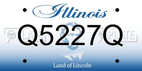 Q5227Q Illinois License Plate