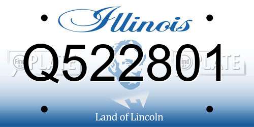 Q522801 Illinois License Plate