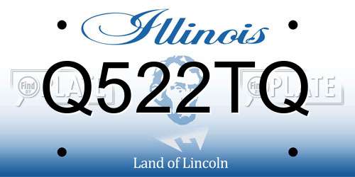 Q522TQ Illinois License Plate