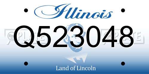 Q523048 Illinois License Plate