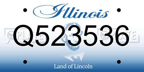 Q523536 Illinois License Plate