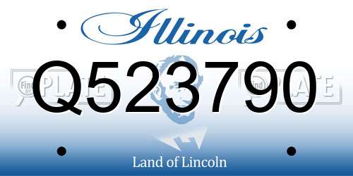 Q523790 Illinois License Plate