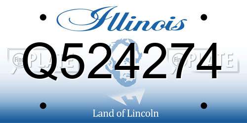 Q524274 Illinois License Plate