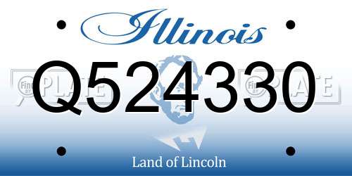 Q524330 Illinois License Plate