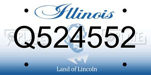 Q524552 Illinois License Plate