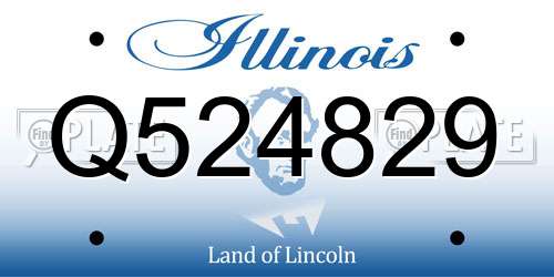 Q524829 Illinois License Plate