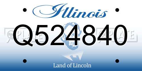 Q524840 Illinois License Plate