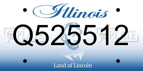 Q525512 Illinois License Plate