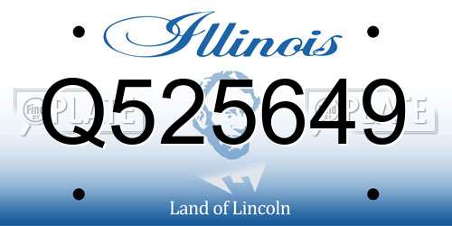 Q525649 Illinois License Plate