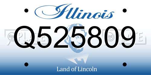 Q525809 Illinois License Plate