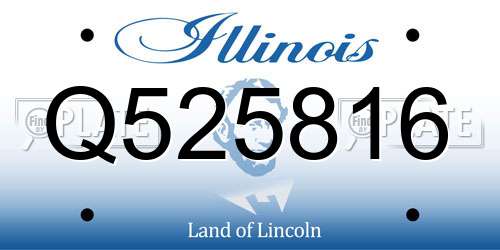 Q525816 Illinois License Plate