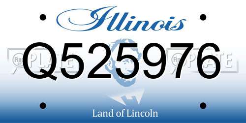 Q525976 Illinois License Plate