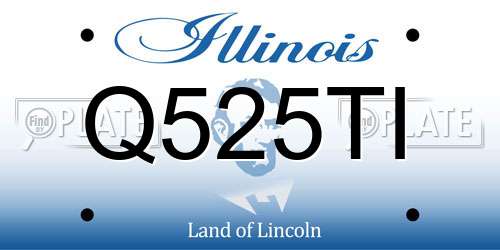 Q525TI Illinois License Plate