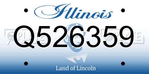 Q526359 Illinois License Plate