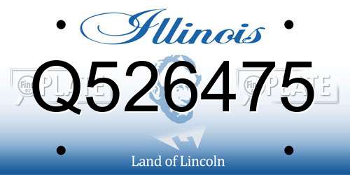 Q526475 Illinois License Plate