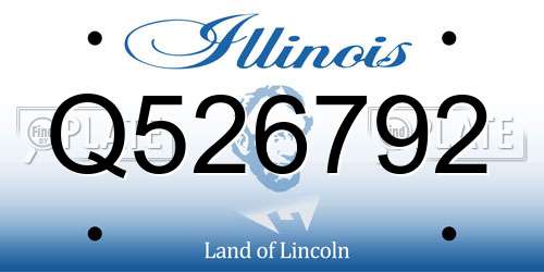 Q526792 Illinois License Plate