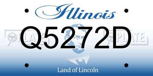 Q5272D Illinois License Plate