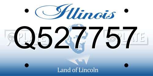 Q527757 Illinois License Plate