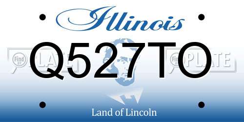 Q527TO Illinois License Plate