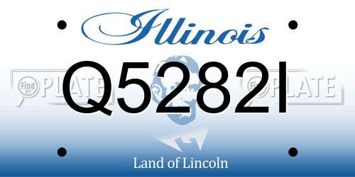 Q5282I Illinois License Plate