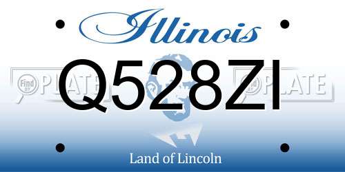 Q528ZI Illinois License Plate