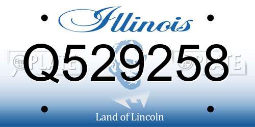 Q529258 Illinois License Plate