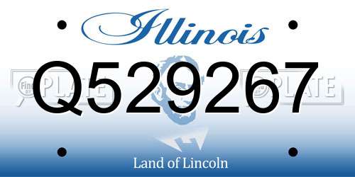 Q529267 Illinois License Plate