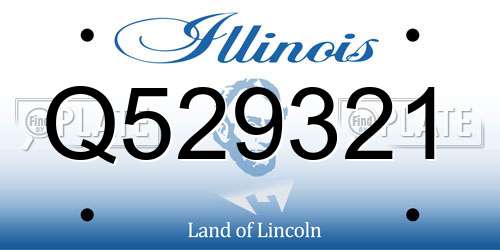 Q529321 Illinois License Plate
