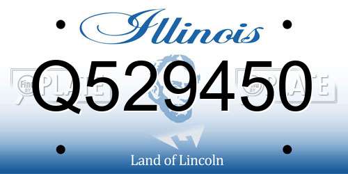 Q529450 Illinois License Plate