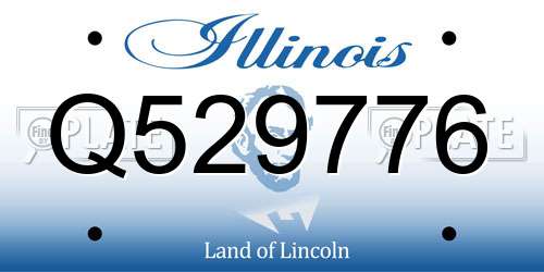 Q529776 Illinois License Plate