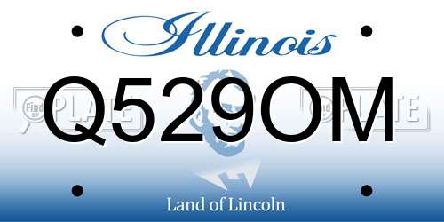 Q529OM Illinois License Plate