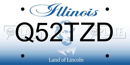 Q52TZD Illinois License Plate
