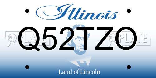 Q52TZO Illinois License Plate