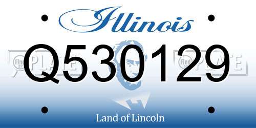 Q530129 Illinois License Plate