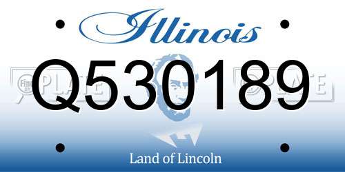 Q530189 Illinois License Plate