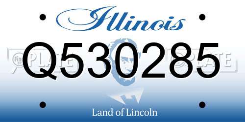 Q530285 Illinois License Plate