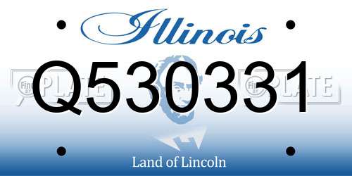 Q530331 Illinois License Plate