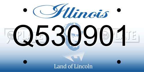 Q530901 Illinois License Plate