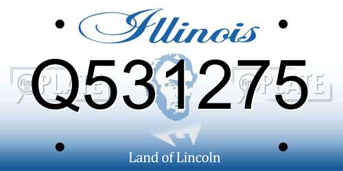 Q531275 Illinois License Plate