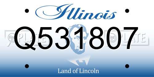 Q531807 Illinois License Plate