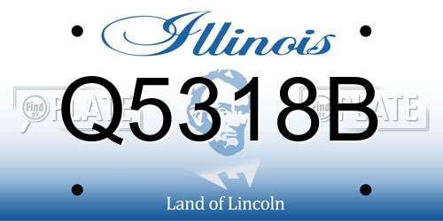 Q5318B Illinois License Plate